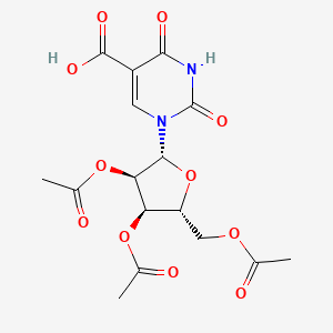 1-[(2R,3R,4R,5R)-3,4-diacetyloxy-5-(acetyloxymethyl)oxolan-2-yl]-2,4-dioxopyrimidine-5-carboxylic acid