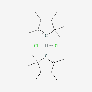 1,2,3,5,5-Pentamethylcyclopenta-1,3-diene;titanium(2+);dichloride