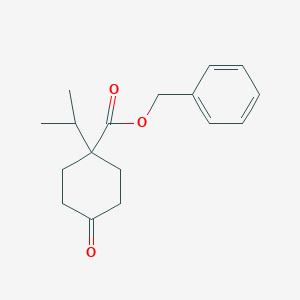 molecular formula C17H22O3 B13916149 Benzyl 1-isopropyl-4-oxocyclohexane-1-carboxylate 