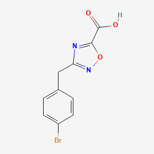 molecular formula C10H7BrN2O3 B1391618 3-(4-溴苯甲基)-1,2,4-恶二唑-5-甲酸 CAS No. 1215585-30-0