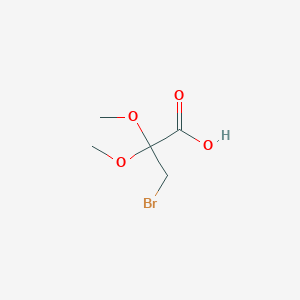 3-Bromo-2,2-dimethoxypropanoic acid