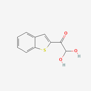 molecular formula C10H8O3S B13916209 1-(1-Benzothiophen-2-yl)-2,2-dihydroxyethanone 