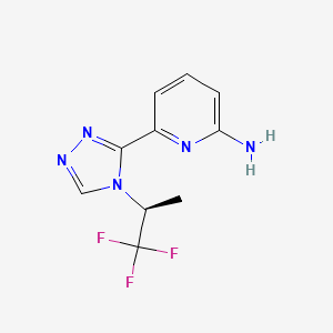 (S)-6-[4-(1,1,1-Trifluoro-2-propyl)-4H-1,2,4-triazol-3-yl]-2-pyridinamine