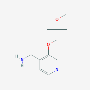 molecular formula C11H18N2O2 B13916220 (3-(2-Methoxy-2-methylpropoxy)pyridin-4-yl)methanamine 