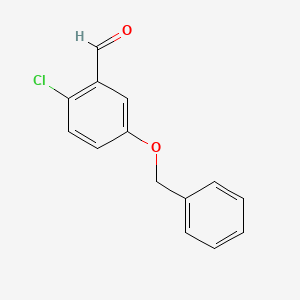 molecular formula C14H11ClO2 B13916224 5-(Benzyloxy)-2-chlorobenzaldehyde 