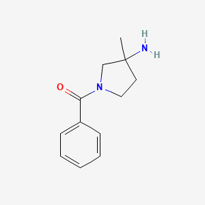 (3-Amino-3-methyl-pyrrolidin-1-YL)-phenyl-methanone