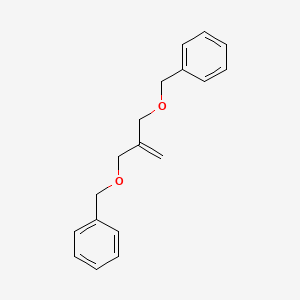 molecular formula C18H20O2 B13916258 Benzene, 1,1'-[(2-methylene-1,3-propanediyl)bis(oxymethylene)]bis- CAS No. 27441-79-8