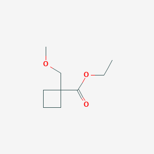 molecular formula C9H16O3 B13916274 Ethyl 1-(methoxymethyl)cyclobutanecarboxylate 