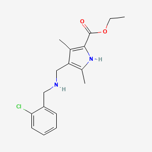 ethyl 4-{[(2-chlorobenzyl)amino]methyl}-3,5-dimethyl-1H-pyrrole-2-carboxylate