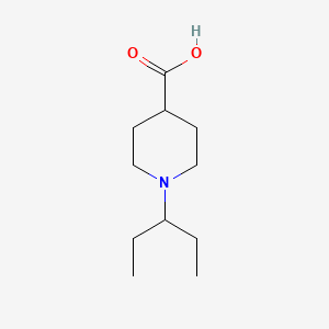 molecular formula C11H21NO2 B13916291 1-Pentan-3-ylpiperidine-4-carboxylic acid 