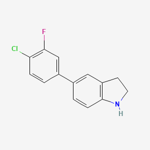 5-(4-Chloro-3-fluorophenyl)indoline