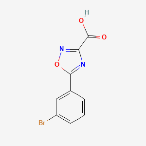 molecular formula C9H5BrN2O3 B1391630 5-(3-溴苯基)-1,2,4-恶二唑-3-羧酸 CAS No. 1216977-92-2
