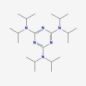 molecular formula C21H42N6 B13916317 N,N,N',N',N'',N''-hexa(propan-2-yl)-1,3,5-triazine-2,4,6-triamine 