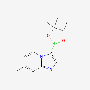 7-Methyl-3-(4,4,5,5-tetramethyl-1,3,2-dioxaborolan-2-YL)imidazo[1,2-A]pyridine