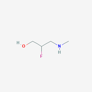 molecular formula C4H10FNO B13916333 2-Fluoro-3-(methylamino)propan-1-ol 