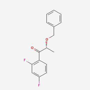 molecular formula C16H14F2O2 B1391634 (2R)-2-(Benzyloxy)-1-(2,4-difluorophenyl)propan-1-one CAS No. 247196-88-9
