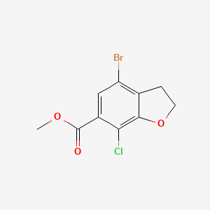 Methyl 4-bromo-7-chloro-2,3-dihydro-6-benzofurancarboxylate