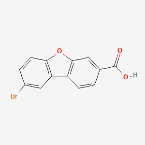 molecular formula C13H7BrO3 B13916348 8-Bromodibenzo[b,d]furan-3-carboxylic acid CAS No. 133953-53-4