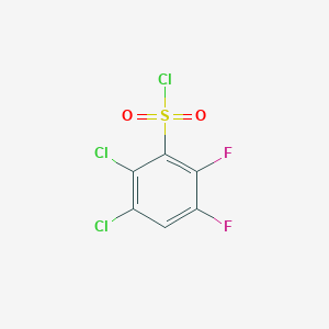 molecular formula C6HCl3F2O2S B13916368 2,3-Dichloro-5,6-difluorobenzenesulfonyl chloride 