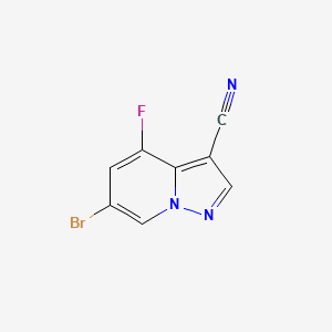 6-Bromo-4-fluoro-pyrazolo[1,5-A]pyridine-3-carbonitrile