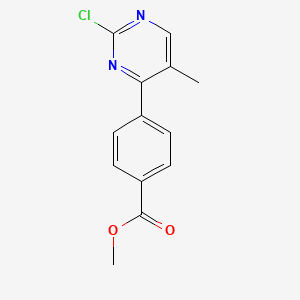 Methyl 4-(2-chloro-5-methyl-4-pyrimidinyl)benzoate