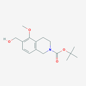 tert-butyl 6-(hydroxymethyl)-5-methoxy-3,4-dihydro-1H-isoquinoline-2-carboxylate