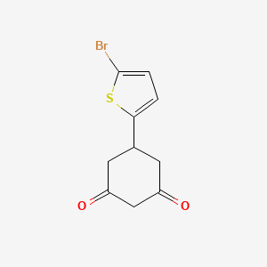 B1391642 5-(5-Bromothien-2-yl)cyclohexane-1,3-dione CAS No. 1215652-10-0
