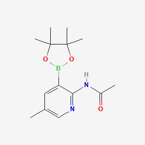 N-[5-methyl-3-(4,4,5,5-tetramethyl-1,3,2-dioxaborolan-2-yl)pyridin-2-yl]acetamide