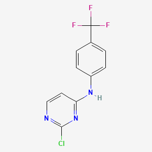 molecular formula C11H7ClF3N3 B1391644 2-Chloro-N-(4-(trifluoromethyl)phenyl)pyrimidin-4-amine CAS No. 1036705-78-8
