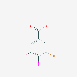 molecular formula C8H5BrFIO2 B13916453 Methyl 3-Bromo-5-fluoro-4-iodobenzoate 