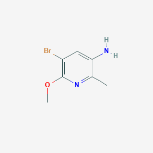 molecular formula C7H9BrN2O B13916465 5-Bromo-6-methoxy-2-methyl-pyridin-3-amine 