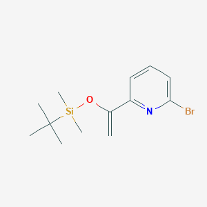 2-Bromo-6-(1-((tert-butyldimethylsilyl)oxy)vinyl)pyridine