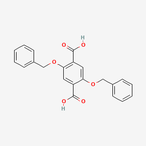 molecular formula C22H18O6 B13916516 2,5-Bis(benzyloxy)terephthalic acid 