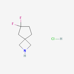 6,6-Difluoro-2-azaspiro[3.4]octane;hydrochloride