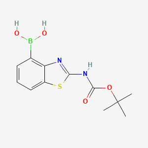 (2-((tert-Butoxycarbonyl)amino)benzo[d]thiazol-4-yl)boronic acid