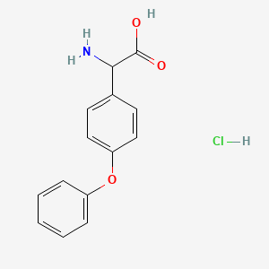 2-Amino-2-(4-phenoxyphenyl)acetic acid hydrochloride