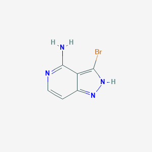 molecular formula C6H5BrN4 B13916573 3-Bromo-1H-pyrazolo[4,3-c]pyridin-4-amine 