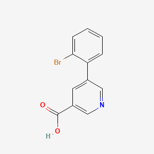 molecular formula C12H8BrNO2 B13916589 5-(2-Bromophenyl)nicotinic acid 