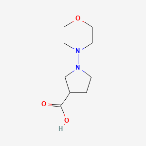 molecular formula C9H16N2O3 B1391660 1-Morpholin-4-ylpyrrolidine-3-carboxylic acid CAS No. 1086374-82-4