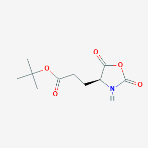 molecular formula C10H15NO5 B13916615 tert-Butyl (S)-2,5-Dioxooxazolidine-4-propanoate CAS No. 86409-29-2