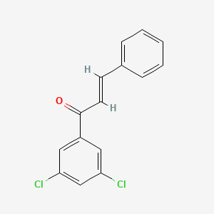 molecular formula C15H10Cl2O B1391664 1-(3,5-Dichlorophenyl)-3-phenylprop-2-en-1-one CAS No. 1217248-40-2