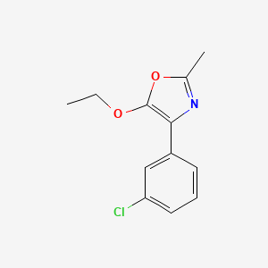 4-(3-Chlorophenyl)-5-ethoxy-2-methyloxazole