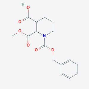 2-Methoxycarbonyl-1-phenylmethoxycarbonylpiperidine-3-carboxylic acid