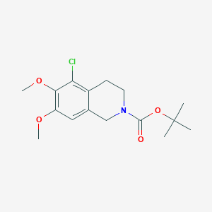 tert-butyl 5-chloro-6,7-dimethoxy-3,4-dihydroisoquinoline-2(1H)-carboxylate