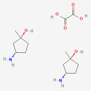 cis-3-Amino-1-methyl-cyclopentanol;hemi(oxalic acid)