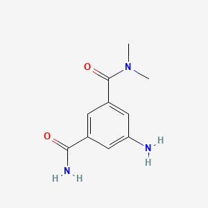 5-amino-3-N,3-N-dimethylbenzene-1,3-dicarboxamide