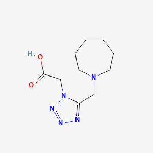 [5-(azepan-1-ylmethyl)-1H-tetrazol-1-yl]acetic acid