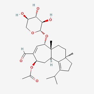 molecular formula C27H40O8 B13916772 Erinacine P CAS No. 291532-17-7