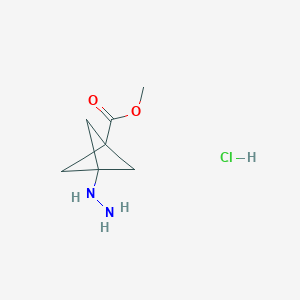 Methyl 3-hydrazinobicyclo[1.1.1]pentane-1-carboxylate hydrochloride