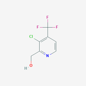 molecular formula C7H5ClF3NO B1391681 [3-氯-4-(三氟甲基)-2-吡啶基]甲醇 CAS No. 1228182-61-3